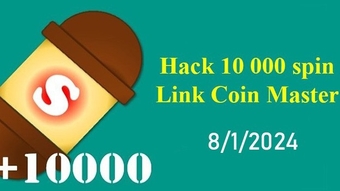 Hack Coin Master 10 000 Spin Link ngày 8/1/2024 cho Android và IOS - Phiên bản mới nhất