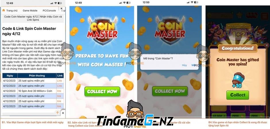 Hack Coin Master: 10,000 Spin miễn phí - link ngày 13/12/2023