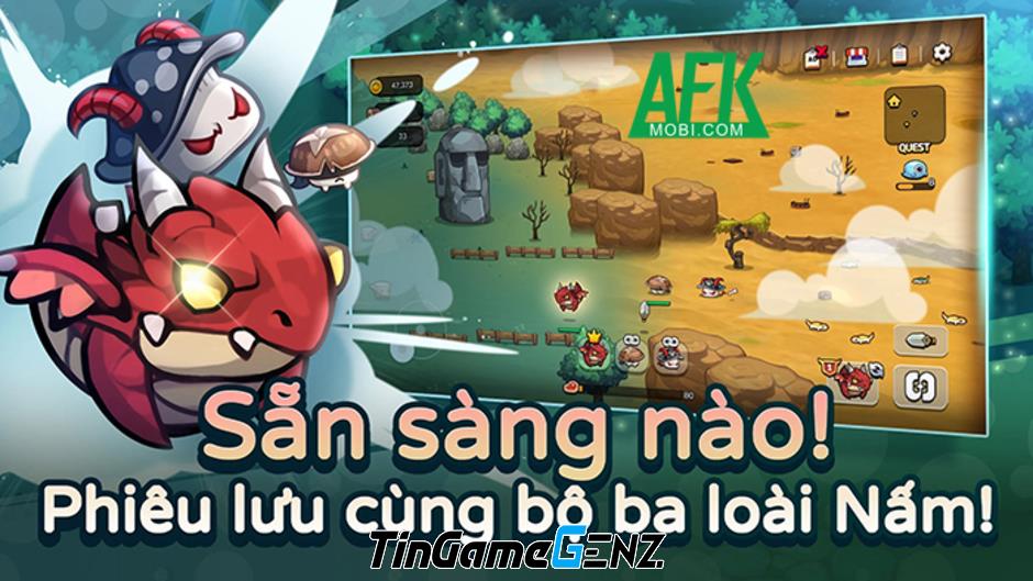 Hành trình chiến đấu với quái vật cùng Mushroom Go