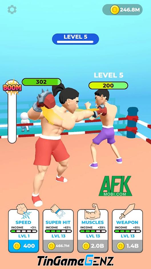 Hãy trở thành tay đấm vô địch trong Idle Fighting Boxer - Clicker