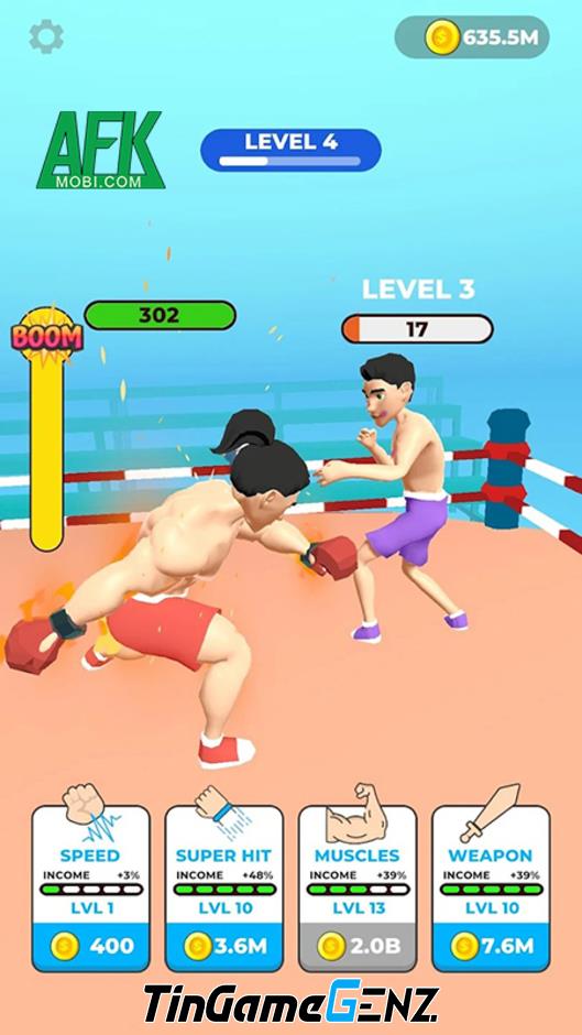 Hãy trở thành tay đấm vô địch trong Idle Fighting Boxer - Clicker