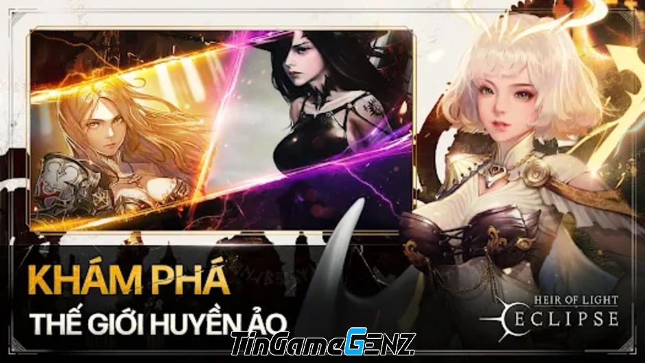 Heir of Light: Eclipse - Game kết hợp RPG và Dark Fantasy hấp dẫn.