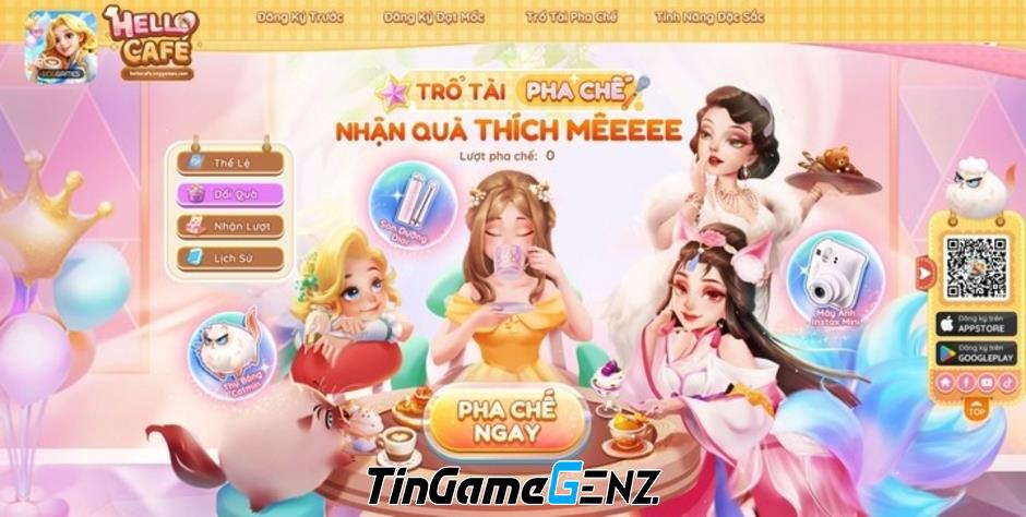 Hello Café - Game tạo trend khắp Đông Nam Á mở đăng ký tại Việt Nam