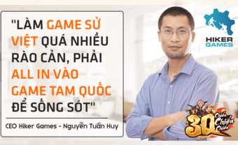 Hiker Games chuyển hướng phát triển game sang Tam Quốc để tồn tại