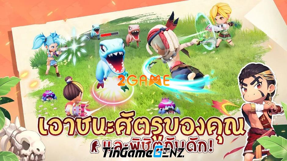 Hóa thân bảo vệ bộ tộc tiền sử trong Wild Legend - game nhập vai.