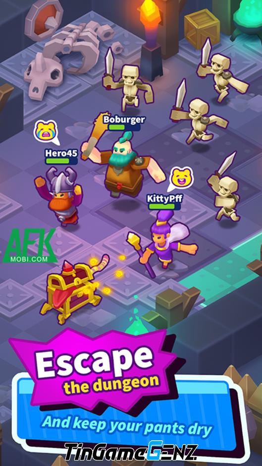 Hóa thành thợ săn tiền thưởng khám phá ngục tối trong Bounty Buddies: PvP Dungeon