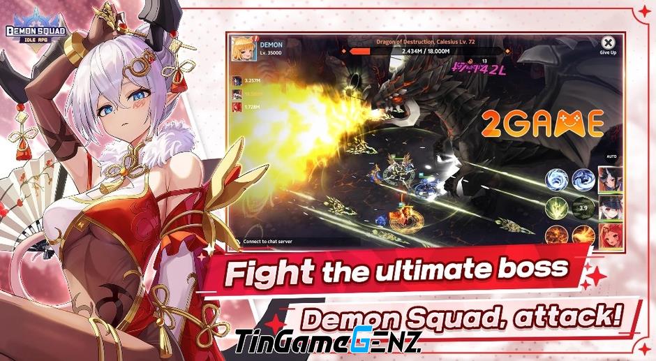 Hồi sinh Quỷ Vương và các nữ quỷ xinh đẹp trong Demon Squad: Idle RPG