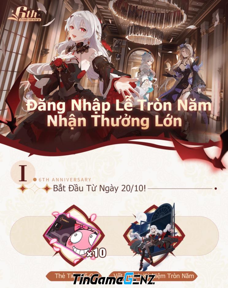 Honkai Impact 3rd kỷ niệm 6 năm ra mắt: Event đặc biệt và phần quà hấp dẫn