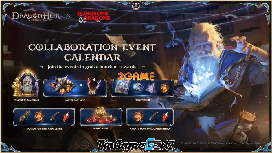 Hợp tác giữa Dungeons & Dragons và Dragonheir: Silent Gods trong làng game mobile