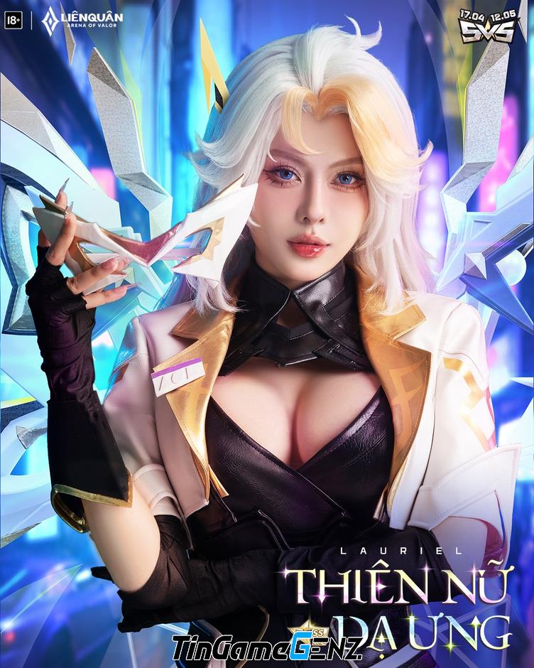 Hot girl siêu vòng 1 cosplay Lauriel hủy diệt con tim fan nam trong Liên Quân