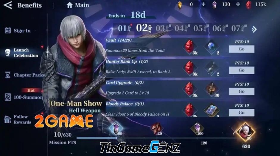 Hướng dẫn kiếm Gem đều đặn trong game Devil May Cry: Peak of Combat