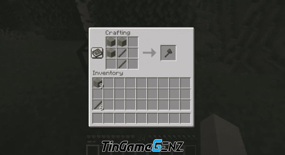 Hướng dẫn làm gậy trong Minecraft 1.21 cho game thủ.