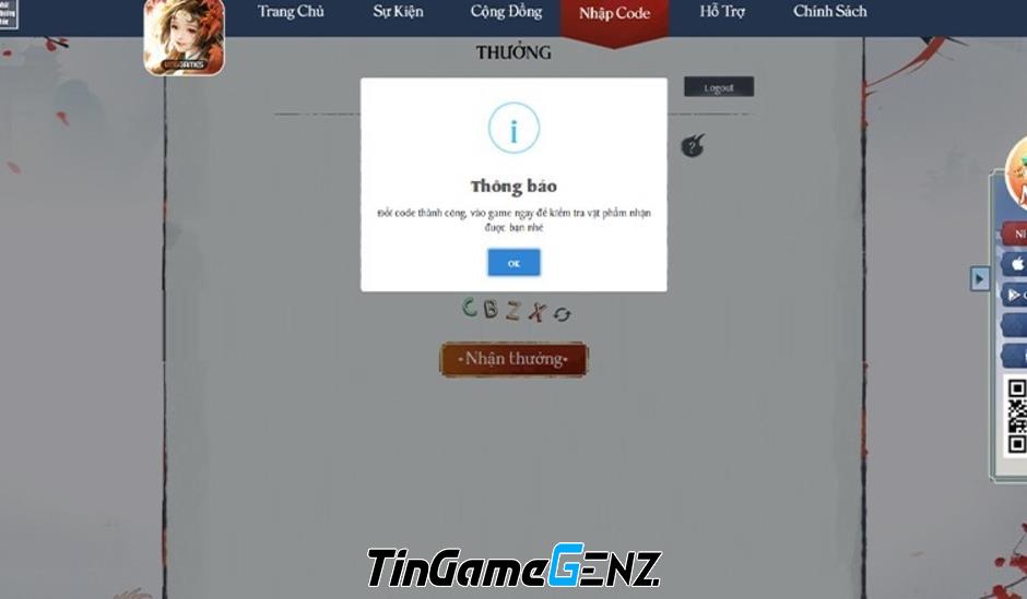 Hướng dẫn nhập giftcode Thiên Nhai Minh Nguyệt Đao VNG