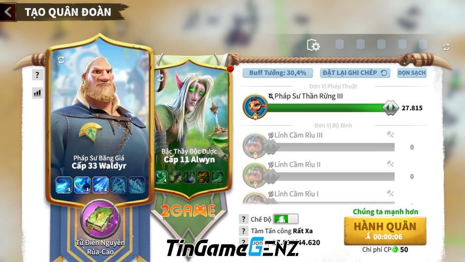 Hướng dẫn nuôi binh chủng phù hợp cho tân thủ trong game Call of Dragons.