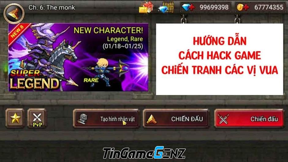 Hướng dẫn tải MOD game Chiến tranh các vị Vua để có vô hạn tiền