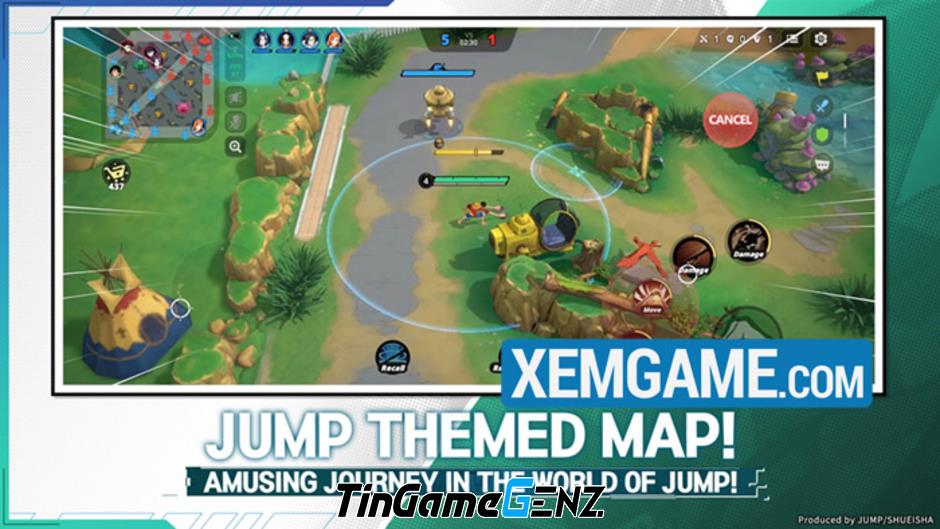 JUMP Assemble: Game MOBA tụ họp các nhân vật nổi tiếng từ One Piece, Naruto…