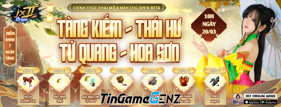 JX2 Origin - ADNX Mobile phát hành, tặng hàng nghìn Giftcode cho game thủ