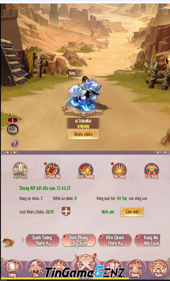 Khám Phá 4 Đấu Trường Xếp Hạng Hấp Dẫn Nhất Trong Game Chân Vương 3Q