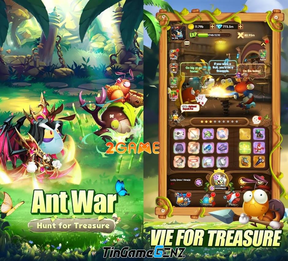 Khám Phá Ant Wars: Treasure Hunt – Cách Mở Rương Độc Đáo Qua Game Đánh Bài!