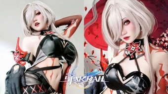 Khám Phá Bộ Ảnh Cosplay Nữ Chiến Binh Acheron - Huyền Thoại Băng Giá Trong Honkai: Star Rail