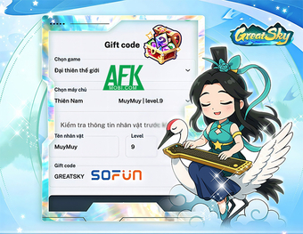 "Khám Phá Bộ Gift Code Mới Nhất Cho Game Great Sky: Đại Thiên Thế Giới Tháng Này"