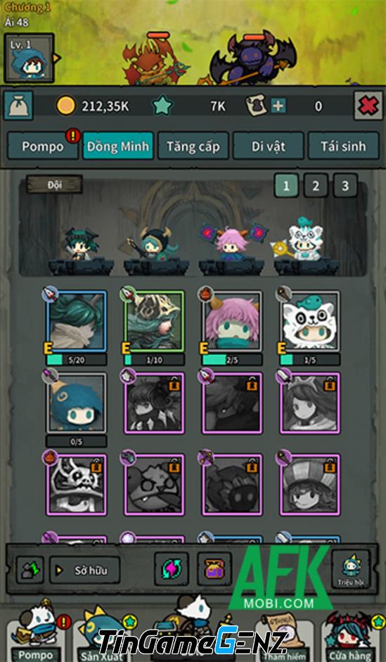 Khám Phá Chuyến Phiêu Lưu Cùng Pompo: Gấu Panda Đeo Balo Trong Game Backpack Heroes!