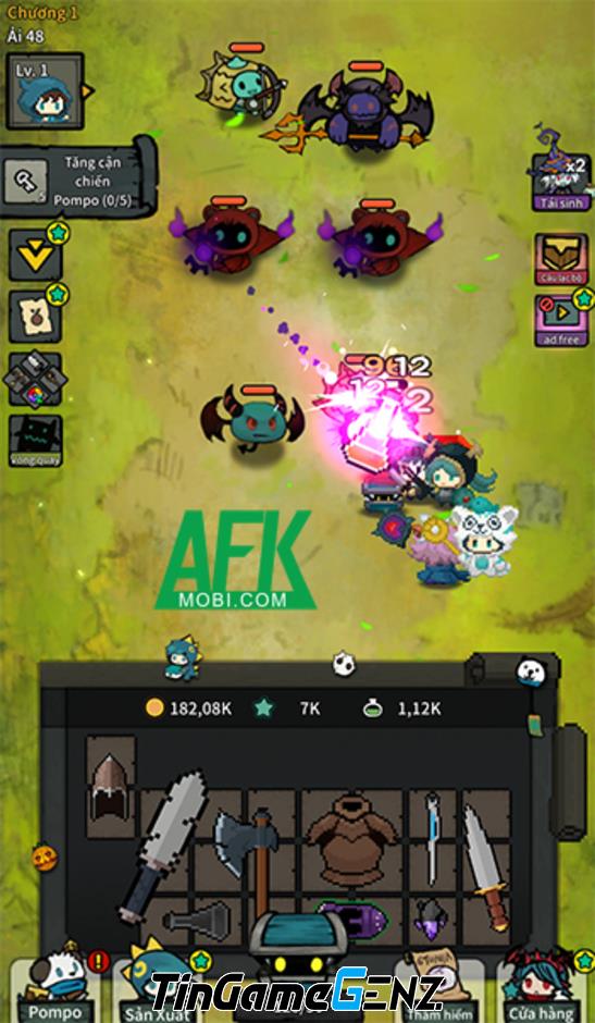 Khám Phá Chuyến Phiêu Lưu Cùng Pompo: Gấu Panda Đeo Balo Trong Game Backpack Heroes!