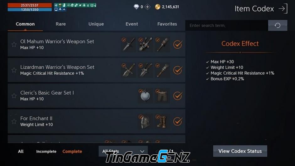 Khám Phá Codex: Nguồn Tăng Lực Đặc Biệt Trong Lineage2M Mà Bạn Cần Biết!