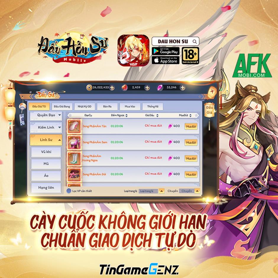 Khám Phá Đấu Hồn Sư – VGP: Game Nhập Vai Nhật Bản Hứa Hẹn Đem Đến Trải Nghiệm Độc Đáo Tại Việt Nam!