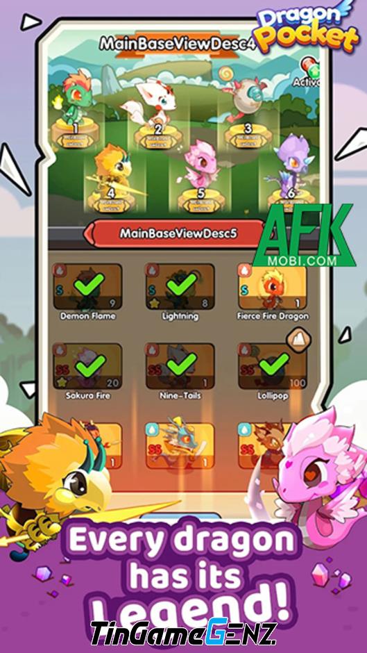 Khám Phá Dragon Pocket: Tập Hợp Đội Ngũ Rồng Ngộ Nghĩnh Trong Game Idle Nổi Bật!