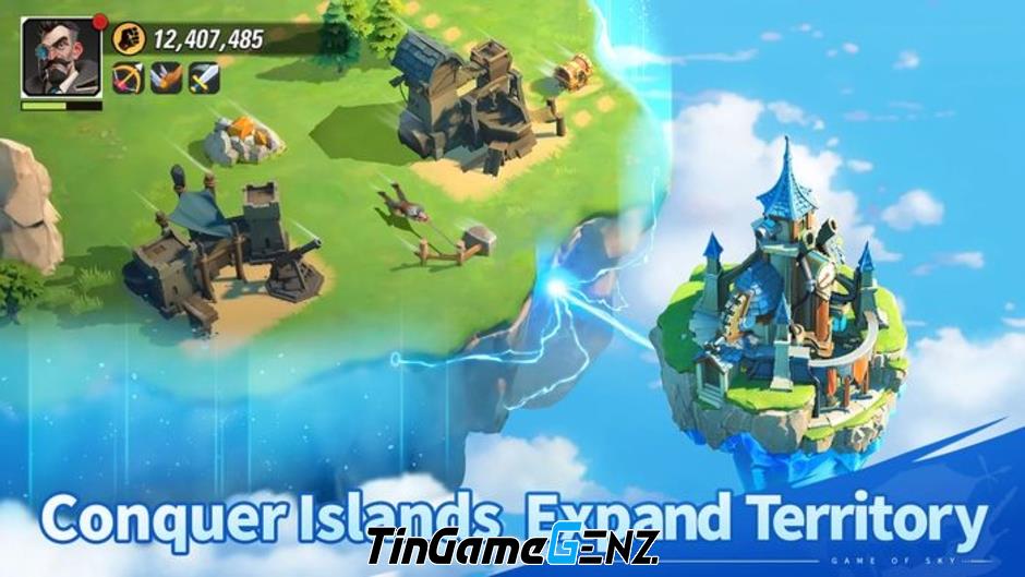 Khám Phá Game of Sky: Tựa Game Chiến Thuật Đầy Kỳ Thú Về Những Hòn Đảo Bay Trên Trời!