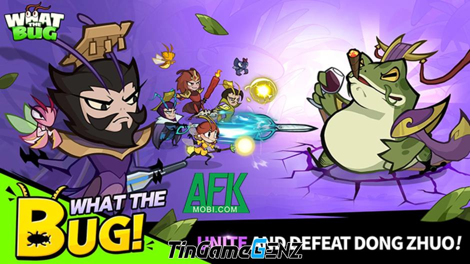 Khám Phá Game What the Bug: Trải Nghiệm Đấu Tướng Đầy Hấp Dẫn Với Chủ Đề Tam Quốc Và Côn Trùng