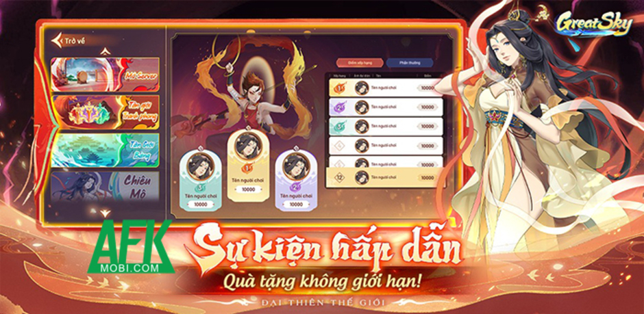 Khám Phá Great Sky: Đại Thiên Thế Giới - Game Đấu Tướng Đầy Hấp Dẫn Với Chủ Đề Đa Vũ Trụ Ra Mắt Tại Việt Nam!