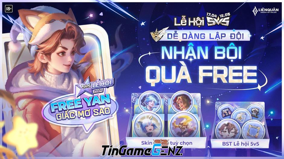 Khám Phá Lễ Hội 5V5 Liên Quân Mobile: Lập Đội Dễ Dàng, Nhận Quà Miễn Phí