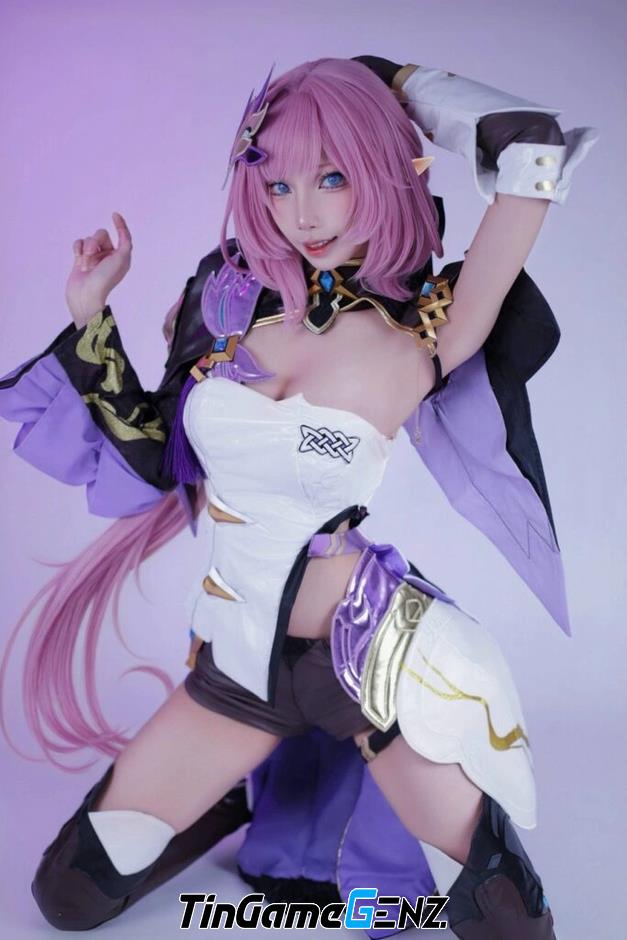Khám Phá Nghệ Thuật Cosplay Đẹp Xuất Sắc Elysia Từ Honkai Impact 3rd Bên Chị Em Chiro
