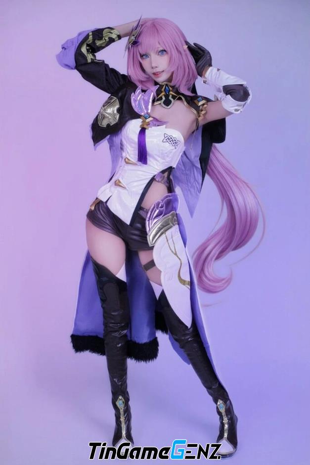 Khám Phá Nghệ Thuật Cosplay Đẹp Xuất Sắc Elysia Từ Honkai Impact 3rd Bên Chị Em Chiro