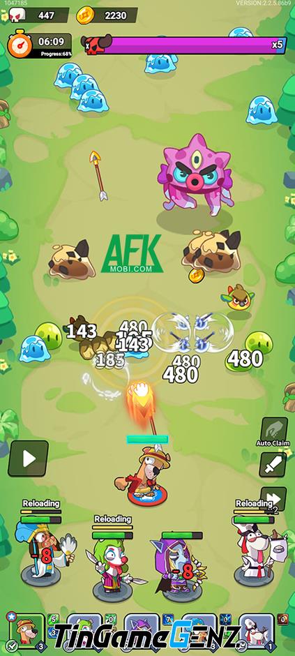 "Khám Phá Paws Go!: Game Phòng Thủ Độc Đáo Kết Hợp Giữa Những Người Bạn Bốn Chân và Chủ Đề Đa Vũ Trụ"