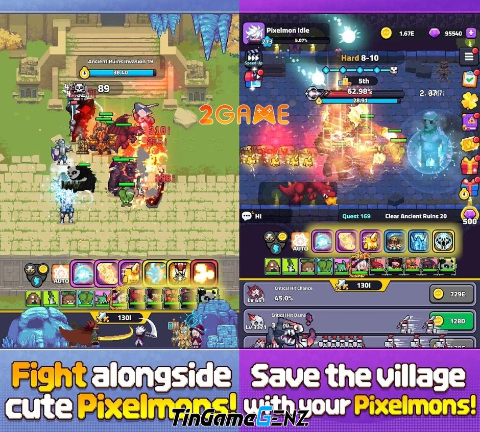 Khám Phá Pixelmon Idle: Game Nhàn Rỗi Thú Vị Giúp Giải Trí Hiệu Quả!