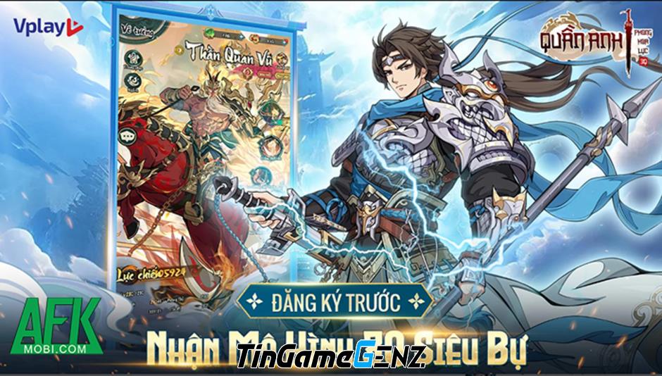 Khám Phá Quần Anh Phong Hoa Lục: Game Idle Thẻ Tướng Tam Quốc Ấn Tượng Đến Từ Vplay!