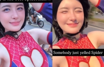 "Khám Phá Spider Man: Hot Girl Tạo Dáng Dạo Phố Việt Một Cách Thú Vị"
