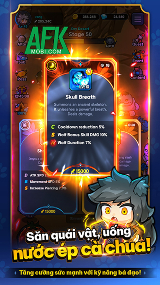 Khám Phá Sức Mạnh Cô Nàng Chiến Binh Người Sói Trong Game Go Go Wolf! – Trải Nghiệm Idle RPG Đầy Kịch Tính