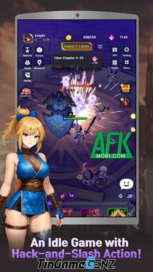 Khám Phá Sức Mạnh Vô Hạn Của Hiệp Sĩ Trong Game Nhàn Rỗi Arcane Knight: Idle RPG 