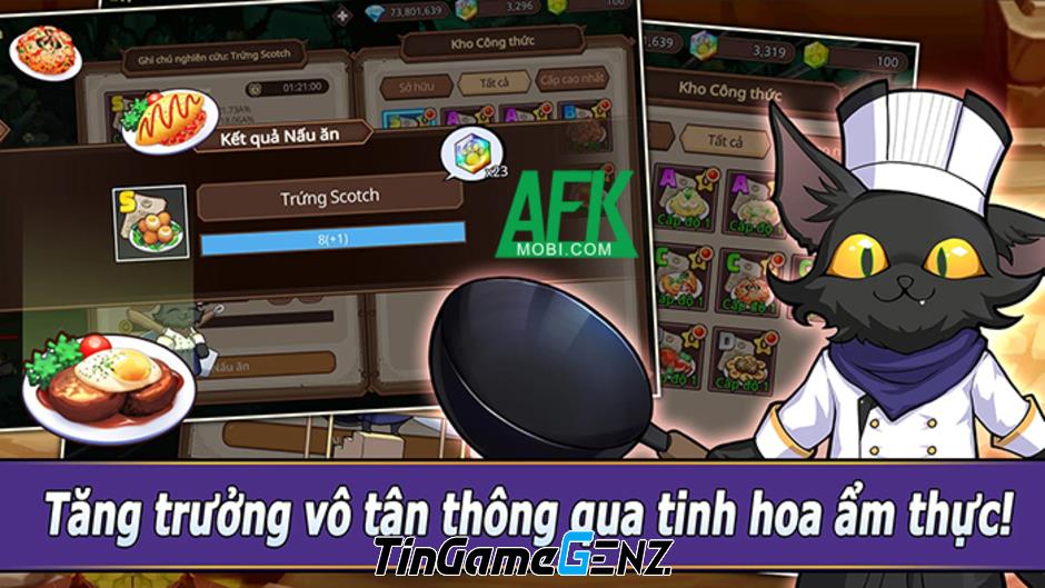 Khám Phá Thế Giới Ẩm Thực Thú Vị Cùng Hero & Frying Pan: Game Idle RPG Sim Đầy Hấp Dẫn