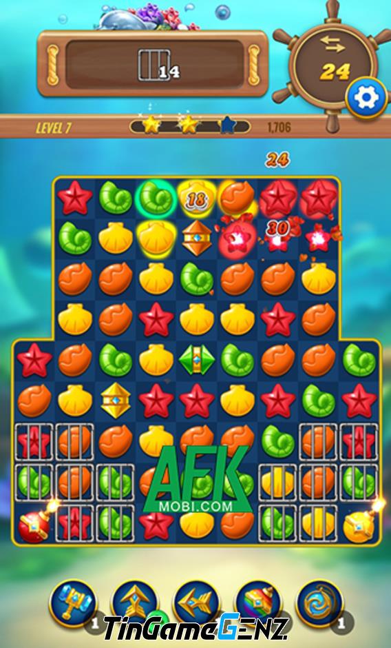 Khám Phá Thế Giới Đại Dương Kỳ Diệu Trong Game Giải Đố Match-3 Ocean Blast Party!