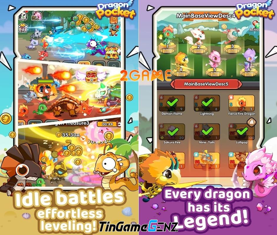 Khám Phá Thế Giới Rồng Đáng Yêu trong Game Dragon Pocket: Phiêu Lưu Đầy Hấp Dẫn!