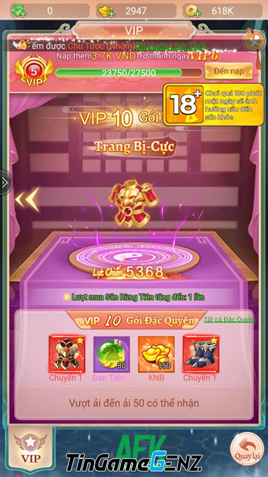 Khám Phá Thế Giới Tu Tiên Tự Do và Thăng Cấp VIP Đỉnh Cao Trong Game Mộng Ảo Tân Tây Du!