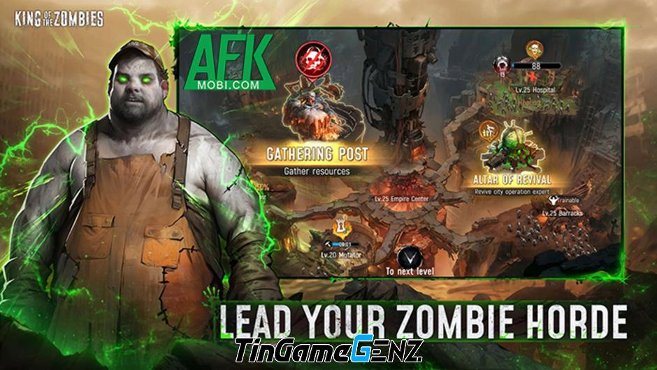 Khám Phá Vai Trò Lãnh Đạo Đội Quân Xác Sống Đột Biến Trong Game Chiến Thuật King of the Zombies