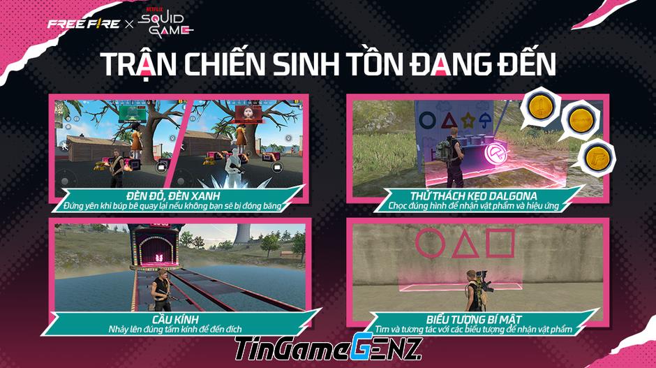 Khám Phá Vũ Trụ Squid Game Trong Garena Free Fire – Sự Kiện Đặc Biệt Ra Mắt Ngày 18/07! Khám Phá Vũ Trụ Squid Game Trong Garena Free Fire – Sự Kiện Đặc Biệt Ra Mắt Ngày 18/07!