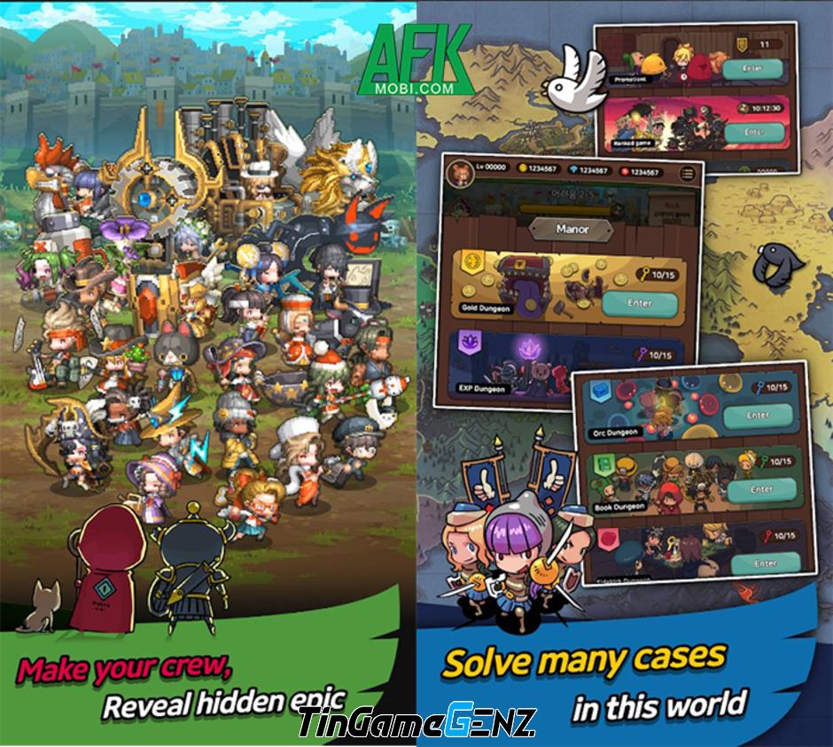 Khám phá Vương Quốc bị lãng quên trong game nhập vai Hero Kingdom: Idle RPG