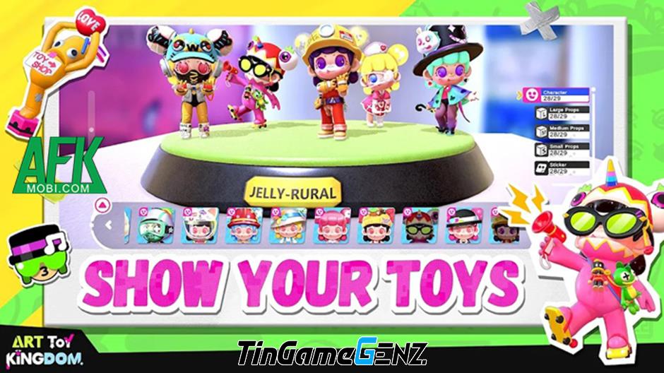 Khám phá vương quốc đồ chơi tươi vui trong game di động Art Toy Kingdom.